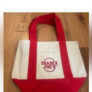 Trader Joe’s mini red tote nwt